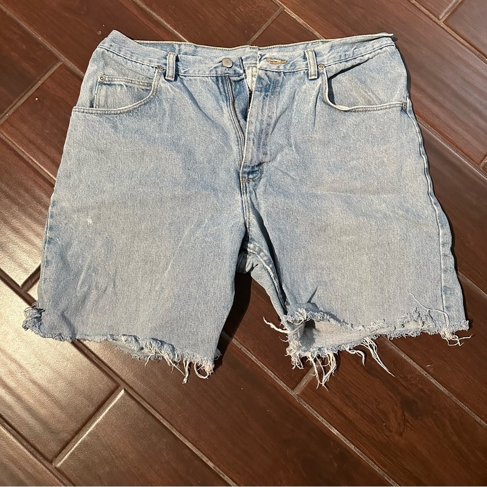 Wrangler Cutoff Light Blue Jean Shorts
